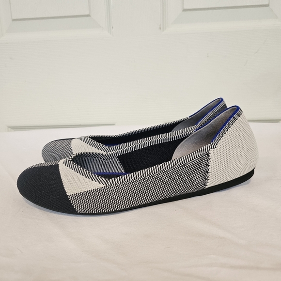 Rothys The Flat Captoe Color Black Flats Round Toe - Picture 4 of 7